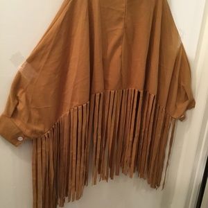 New Chicme Lantern Sleeve Tassel Top